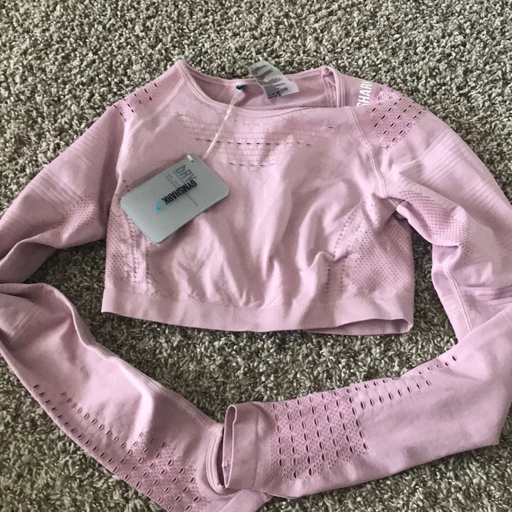 Gymshark flawless knit long sleeve crop top